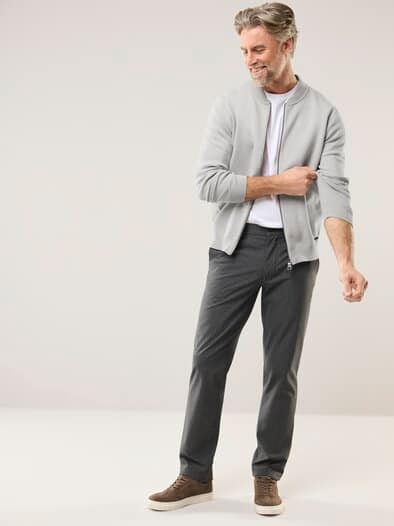 Milano Zip-Jacke Stein