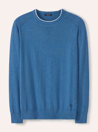 Premium Pullover Jeansblau