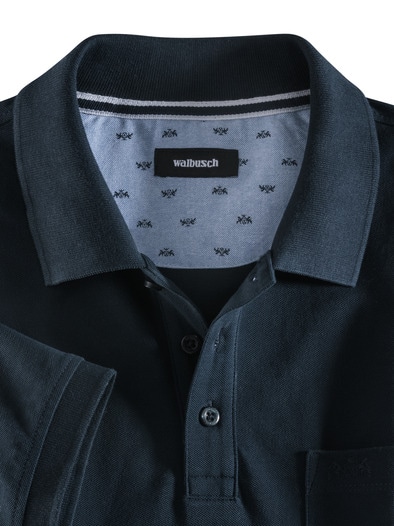 Pique-Polo Pima Cotton Marine