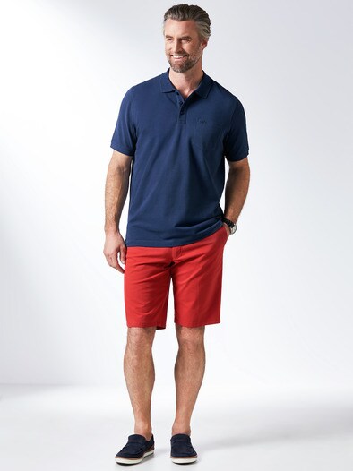 Pique-Polo Pima Cotton Royalblau