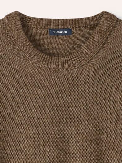 Premium Leinen-Pullover Latte