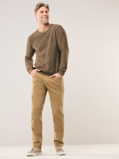 Premium Leinen-Pullover Latte