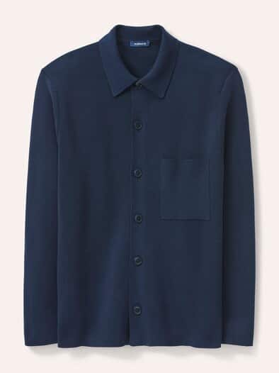 Milano Strickjacke mit Baumwolle Marine