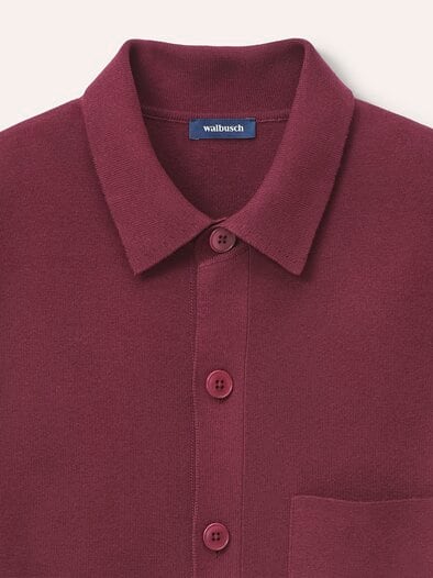 Milano Strickjacke mit Baumwolle Bordeaux