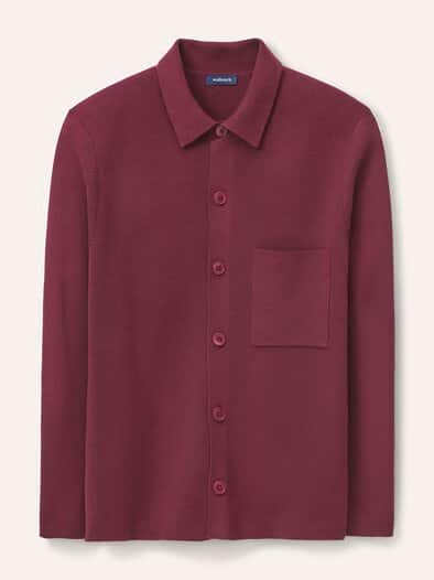 Milano Strickjacke mit Baumwolle Bordeaux