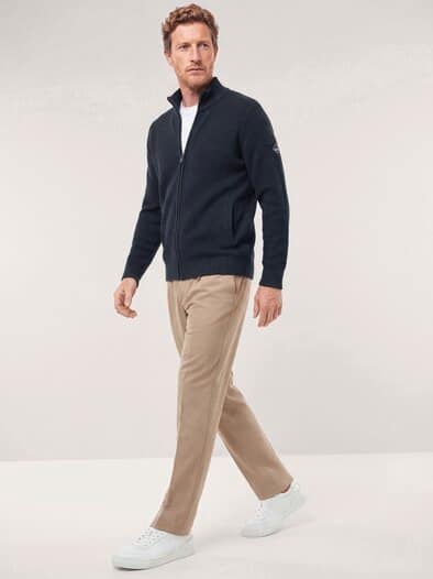 Strickjacke aus Baumwolle Marine