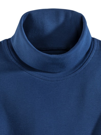 Rollkragen-Shirt Royalblau
