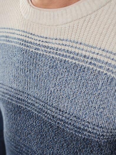 Degradee Pullover Blau