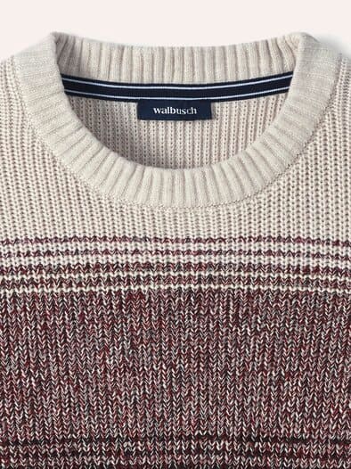 Degradee Pullover Dunkelrot