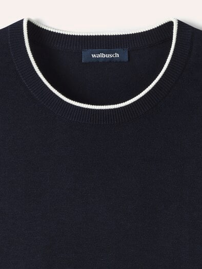 Feinstrick Shirt Marine