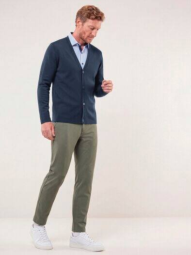 Milano Cardigan mit Baumwolle Marine