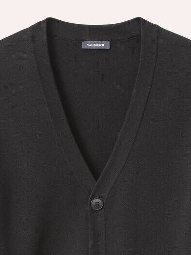 Milano Cardigan mit Baumwolle Schwarz