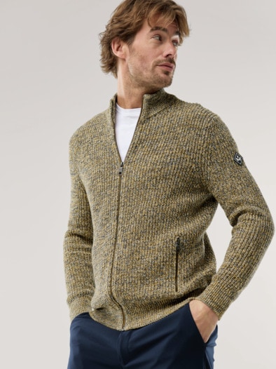 Mouline Zip-Jacke Gelb