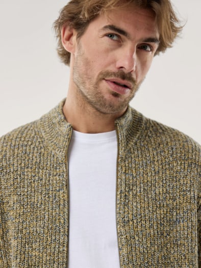 Mouline Zip-Jacke Gelb