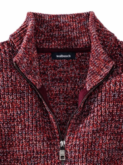 Mouline Zip-Jacke Feuerrot