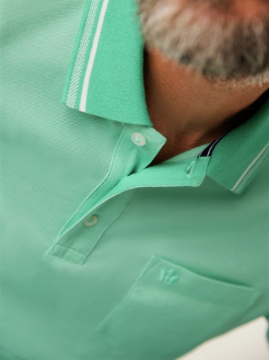 Comfort-Flex Polo Mintgrün