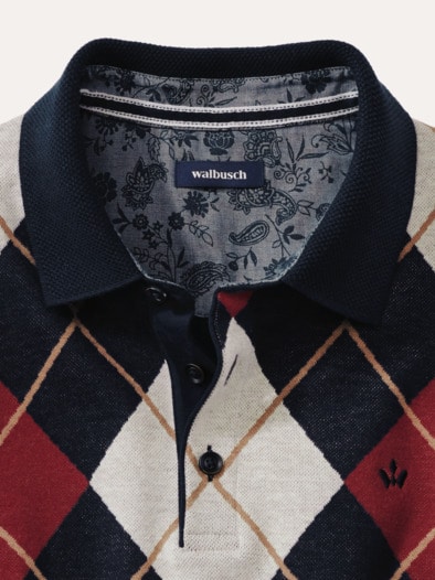 Rauten-Polo Supersoft Raute Bordeaux