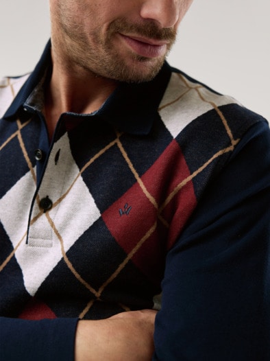 Rauten-Polo Supersoft Raute Bordeaux