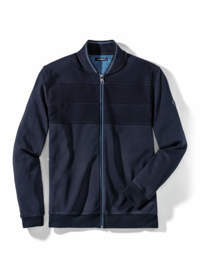 Extraglatt Struktur-Jacke Marine