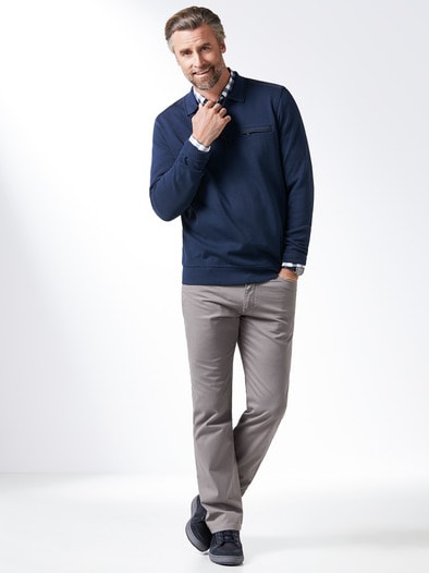 Extraglatt-Polo-Pullover 2.0 Marine