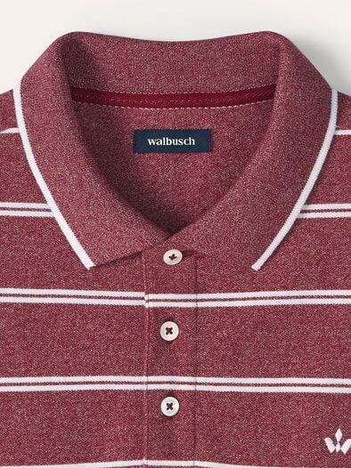 Bi-Colour Polo Dunkelrot