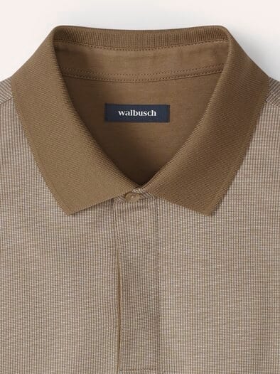 Jaquard-Polo Bicolor Sand