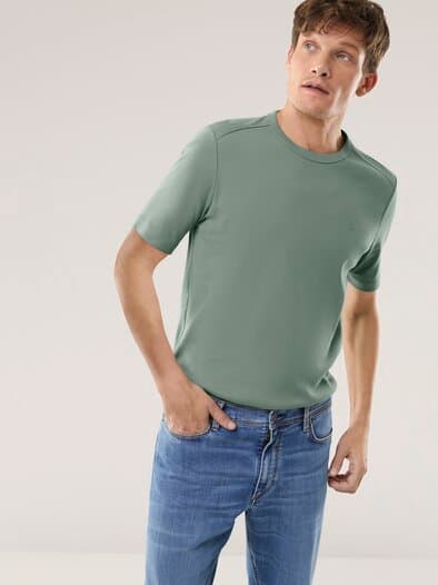 Das zu schade für drunter-Shirt Lindgrün