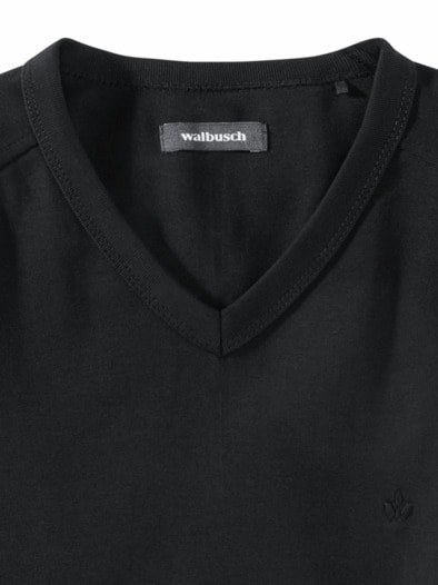 Zu schade für drunter-Shirt V-Neck Schwarz
