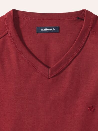 Zu schade für drunter-Shirt V-Neck Rot