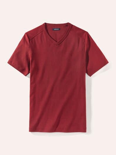 Zu schade für drunter-Shirt V-Neck Rot