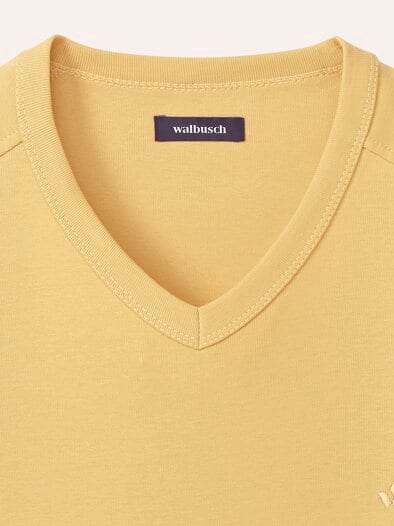 Zu schade für drunter-Shirt V-Neck Gelb