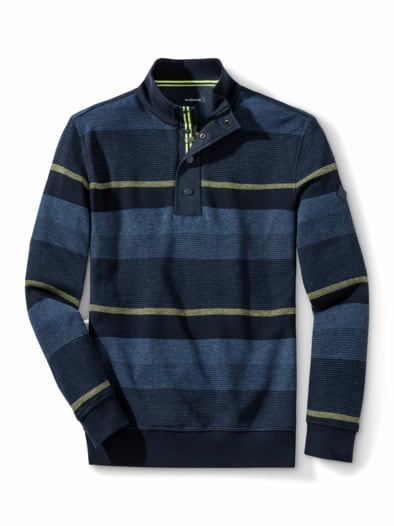 Vier Jahreszeiten-Troyer Streifen Marine