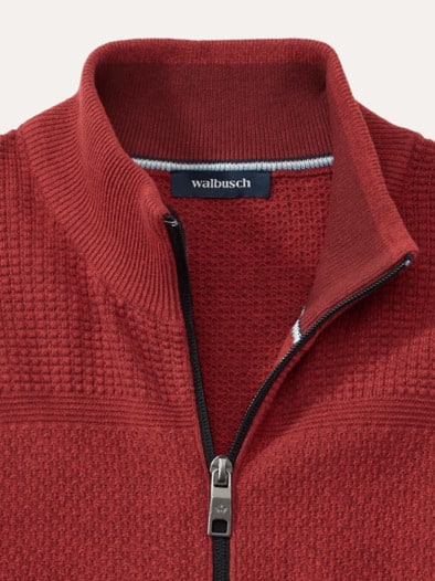 Strukturjacke Farbeffekt Feuerrot