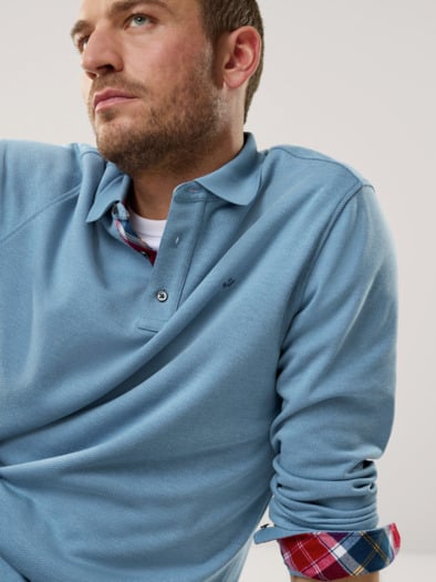 Premium Polo Supersoft Rauchblau