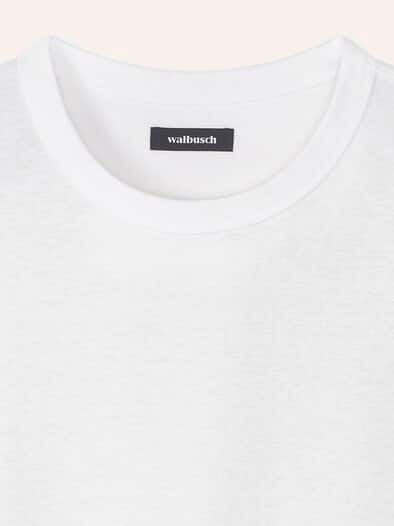 Leinen T-Shirt Weiß