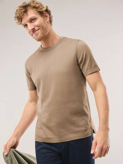 Leinen T-Shirt Latte