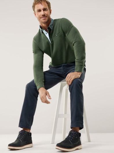 Hemdpullover 2.0 Oliv