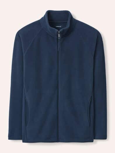 Zippjacke aus Polarfleece Marine