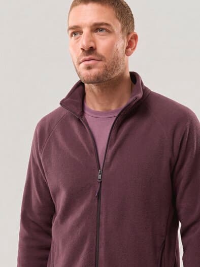 Zippjacke aus Polarfleece Barolo