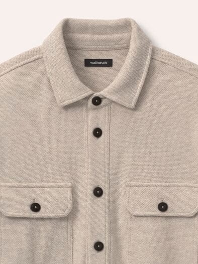 Overshirt mit Struktur Natur
