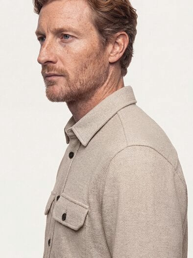 Overshirt mit Struktur Natur