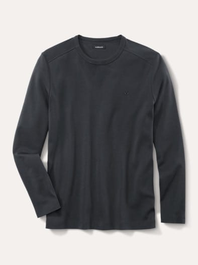 Langarm Zu schade für Drunter-Shirt Grau