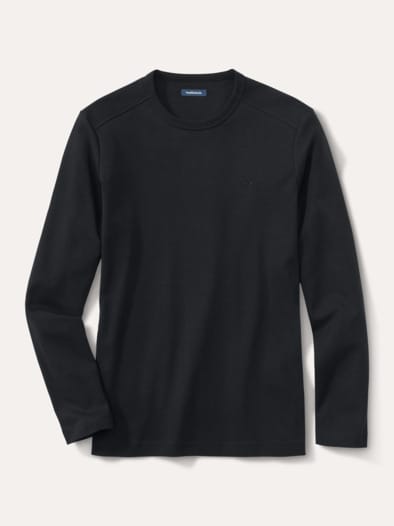 Langarm Zu schade für Drunter-Shirt Schwarz