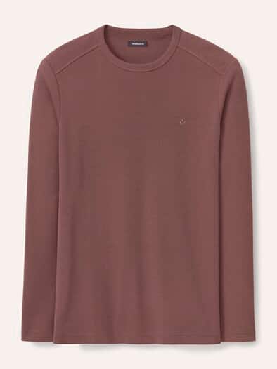 Langarm Zu schade für Drunter-Shirt Braun