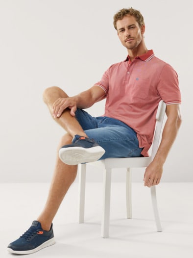 Extraglatt-Polo Bicolor Terra