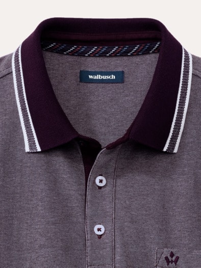 Extraglatt-Polo Bicolor Purple