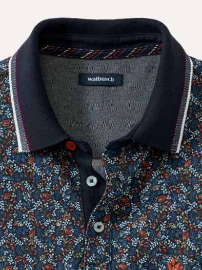 Extraglatt-Polo Bicolor Druck