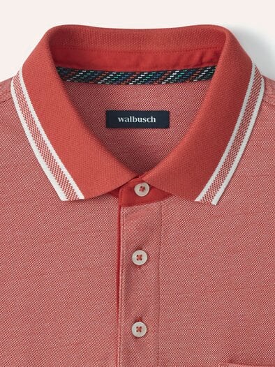 Extraglatt-Polo Bicolor Koralle