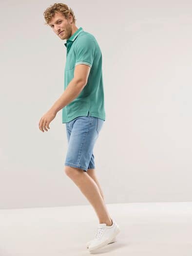 Extraglatt-Polo Bicolor Mint