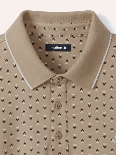 Interlock Polo Druck Dreiecke